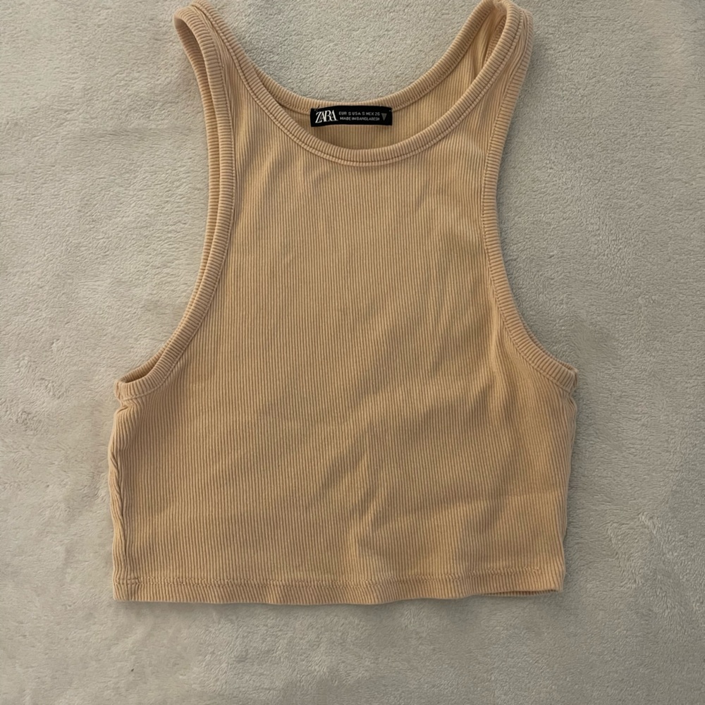 Zara ribbed crop top